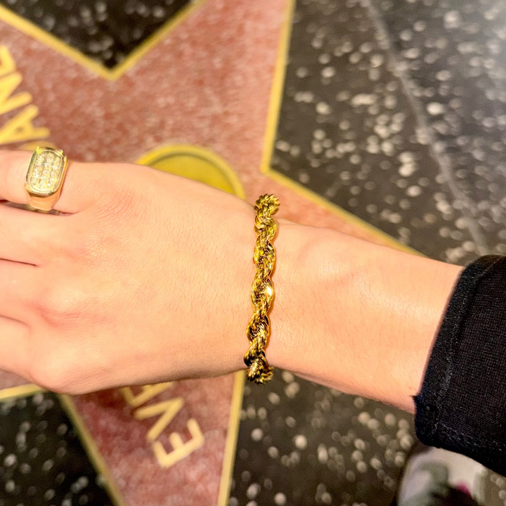 18K CHUNKY ROPE BRACELET
