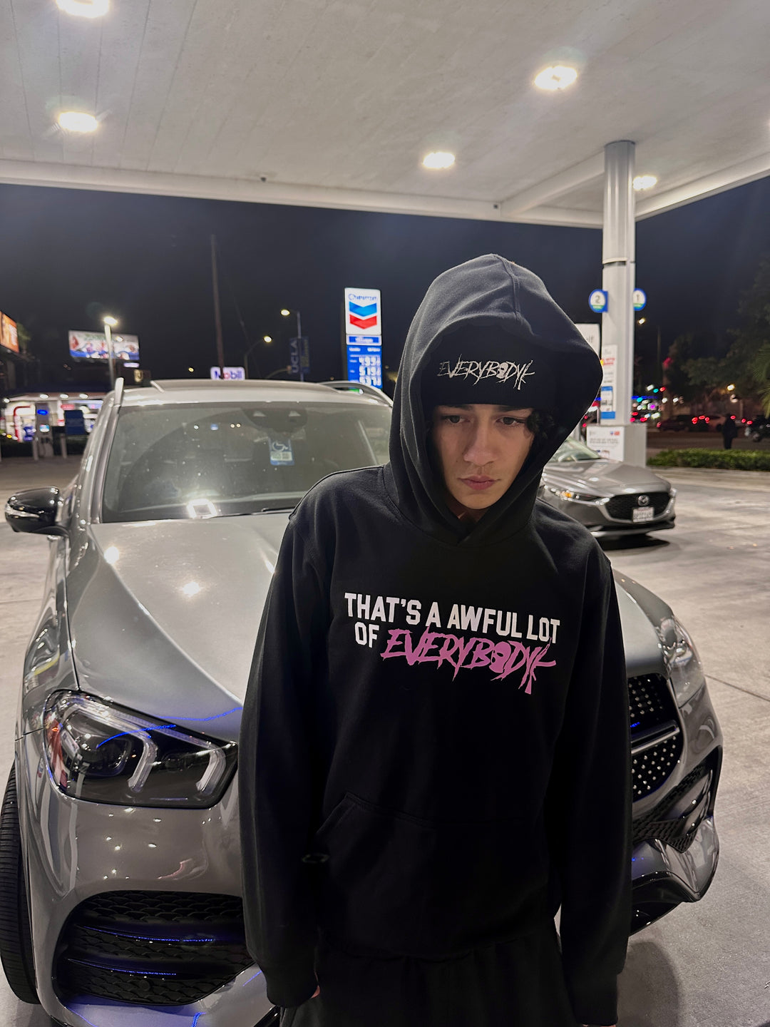 AWFUL EVERYBODYK HOODIE BLACK