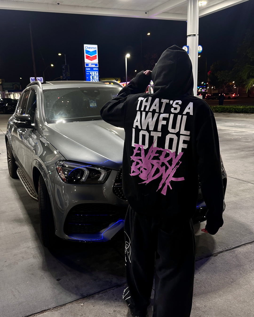 AWFUL EVERYBODYK HOODIE BLACK