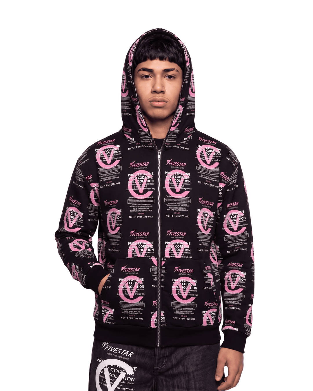WOCK FULL ZIP HOODIE PINK