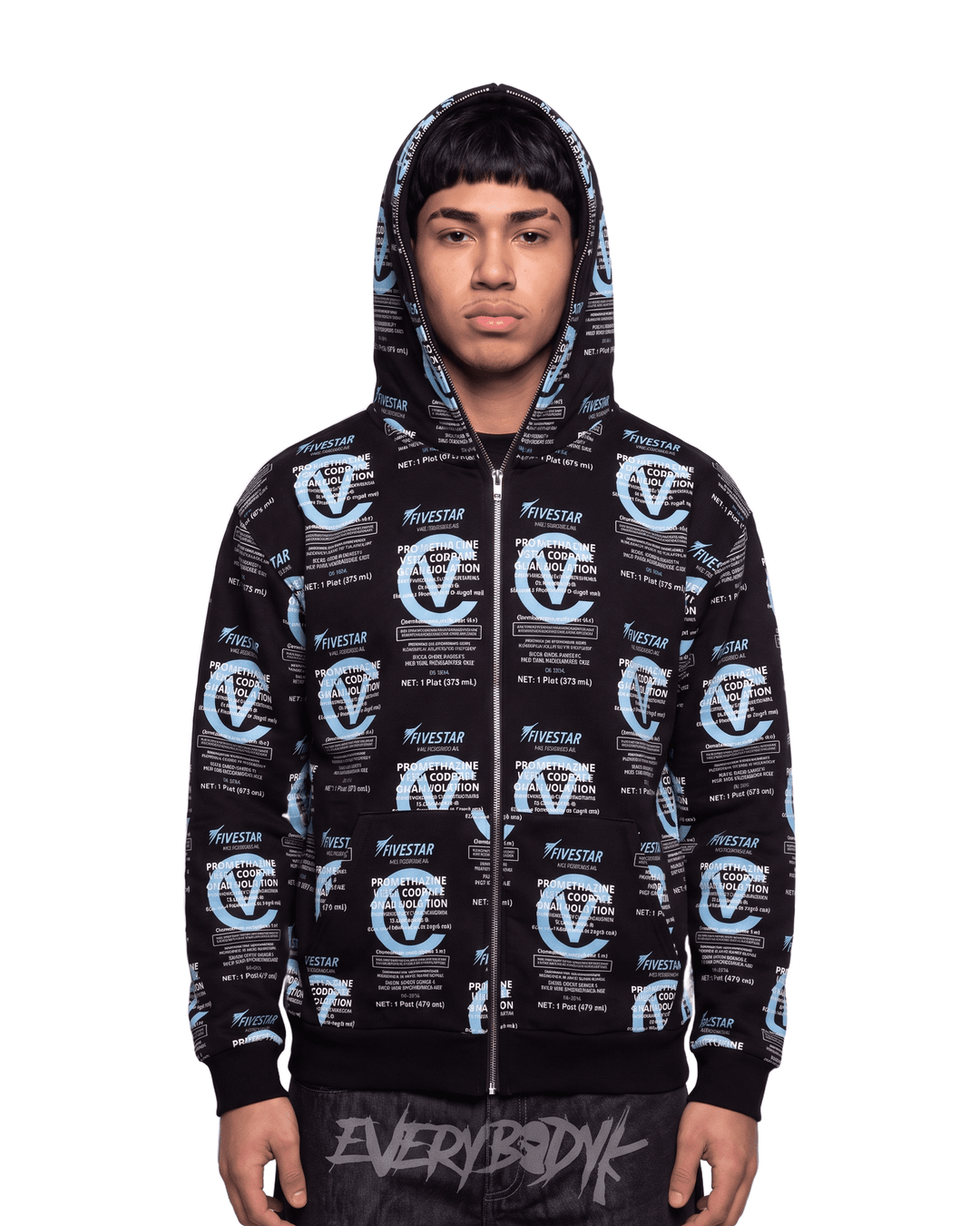 WOCK FULL ZIP HOODIE BLUE