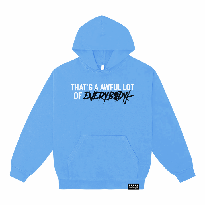 AWFUL EVERYBODYK HOODIE BLUE