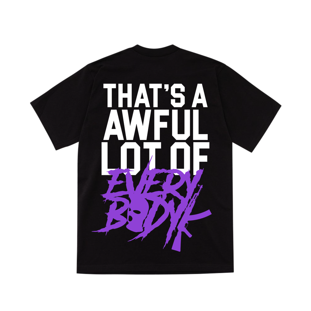 AWFUL EVERYBODYK SHIRT (PUR/BLK)