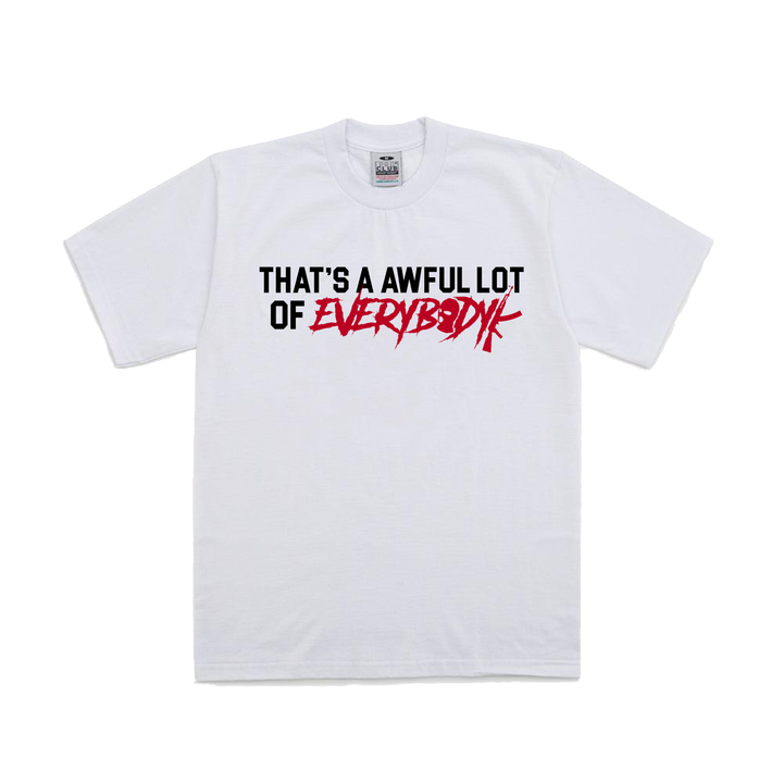 AWFUL EVERYBODYK SHIRT (RED/WHI)