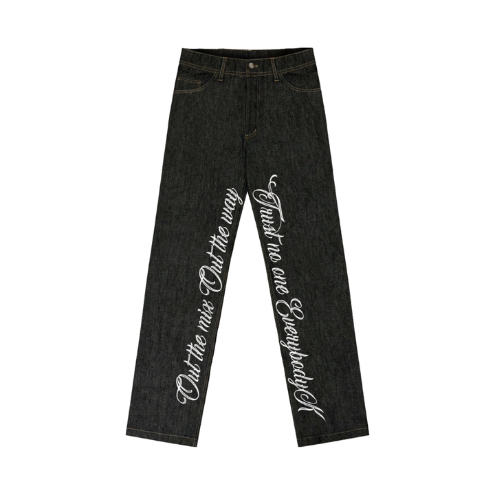 TWO TONE JEANS WHITE