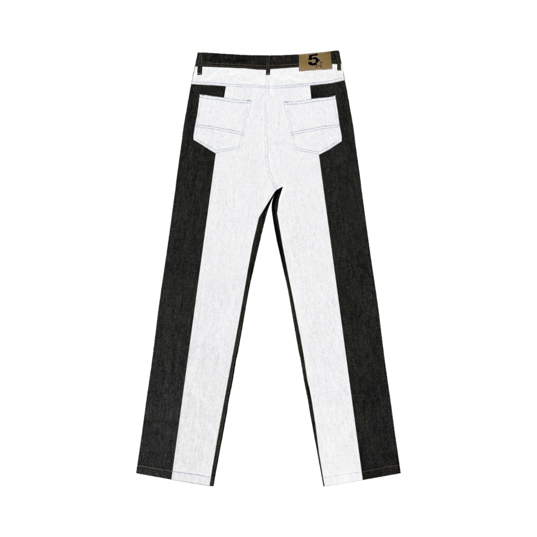 TWO TONE JEANS WHITE