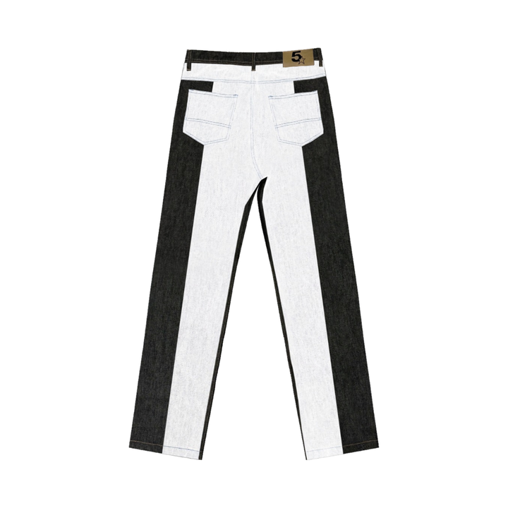 TWO TONE JEANS WHITE